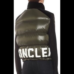 Moncler exclusive segal velvet and down Vest